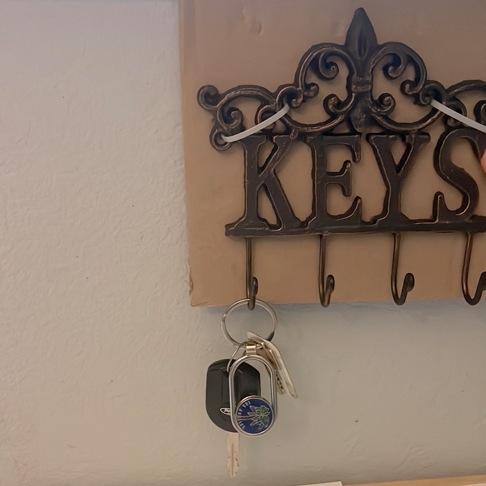 Metal Wall Key Rack - Picture 2 of 2